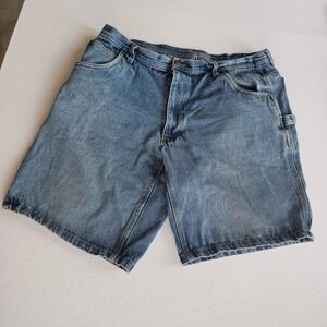 Key Industries Mens Denim Carpenter Shorts Cotton Size 38 or 40 Work Utility‎